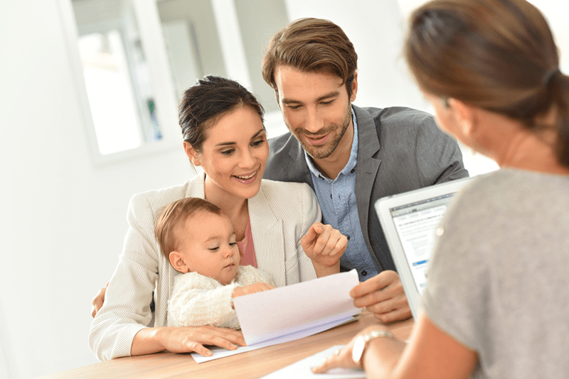 Family signing a Power of Attorney